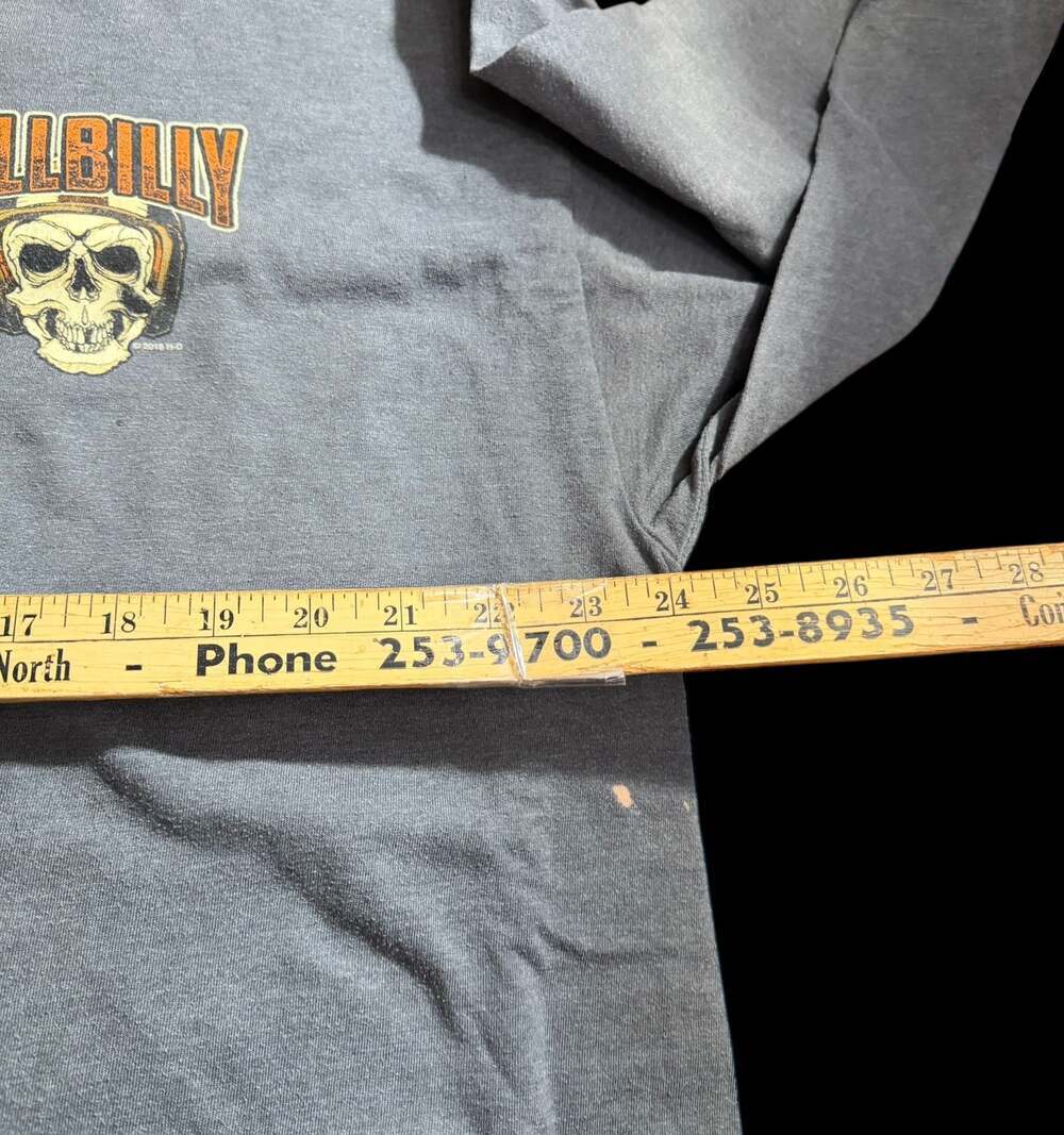 Harley-Davidson Hillbilly Gatlinburg TN Skull Long Sleeve Shirt Adult XXL - Picture 10 of 11